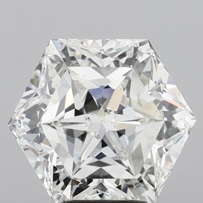 5.25 ct lab-grown Hexagonal Diamond