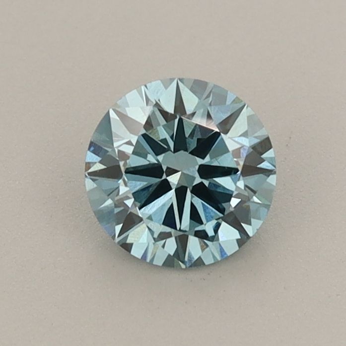 0.54 CT Fancy Vivid Greenish Blue ROUND