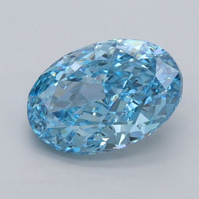 1.02 CT Fancy Vivid Blue OVAL