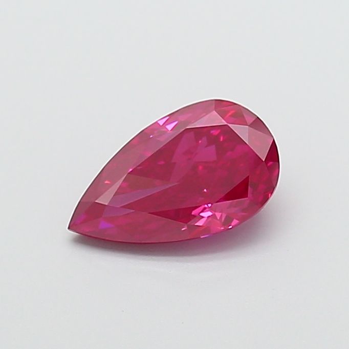 1.52 carat fancy vivid  red VS1 EX Cut IGI pear diamond