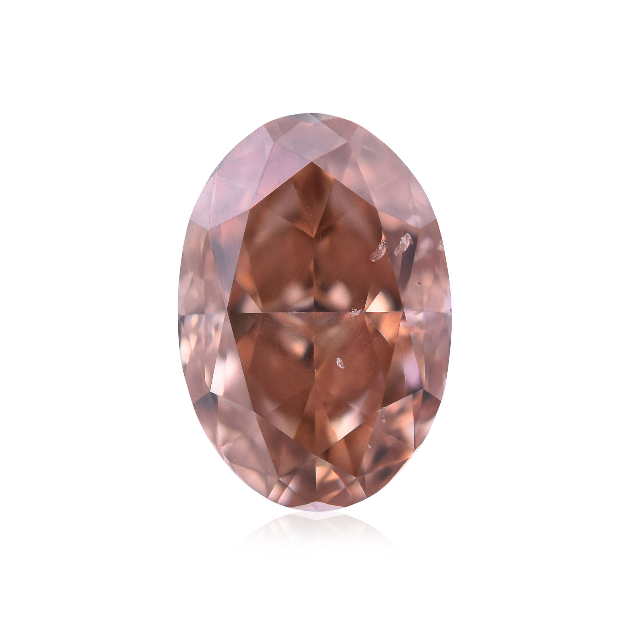 Diament 0.61 ct Fancy Deep Brownish Orangey Pink/SI2
