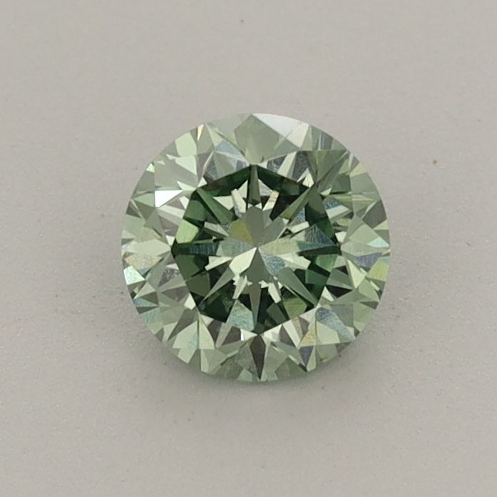 0.58 CT Fancy Vivid Green ROUND
