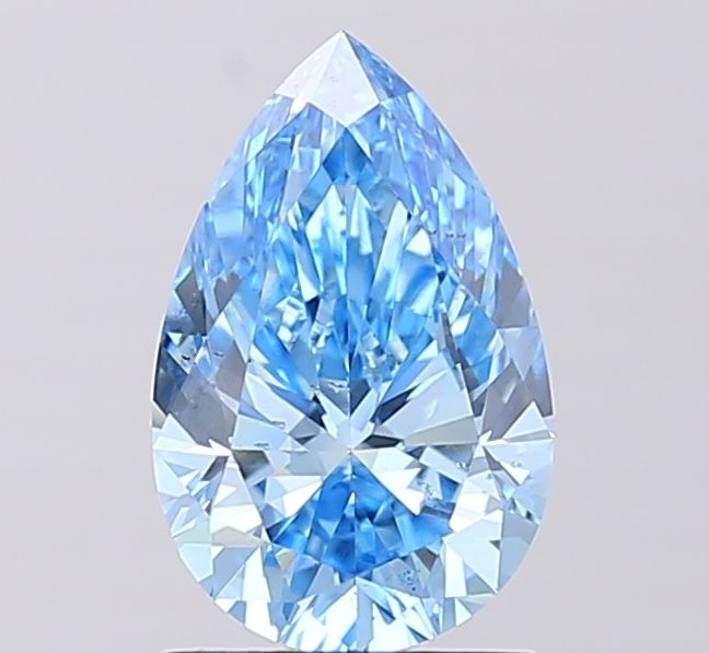 1.5 CT Fancy Vivid Blue PEAR