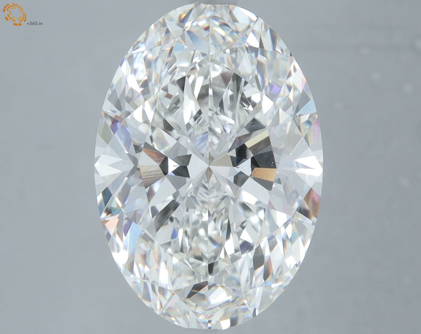 6.10 ct. oval Lab Grown Diamond front image
