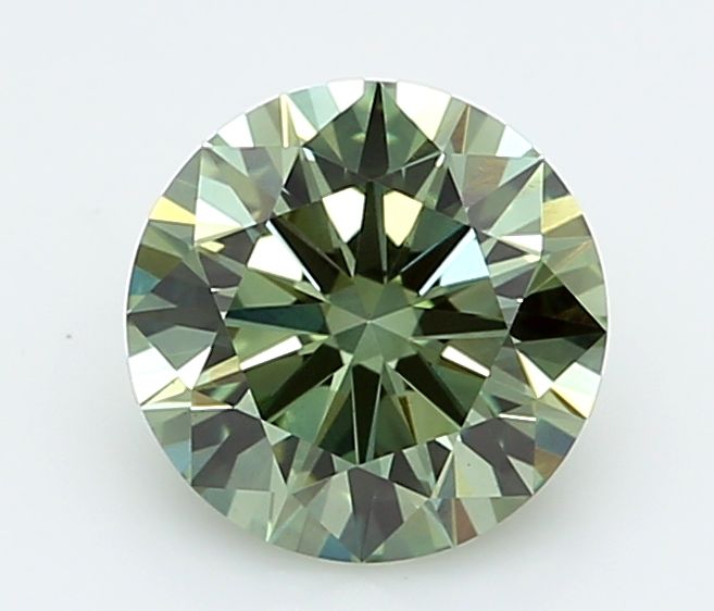 1.35 CT Fancy Vivid Green ROUND