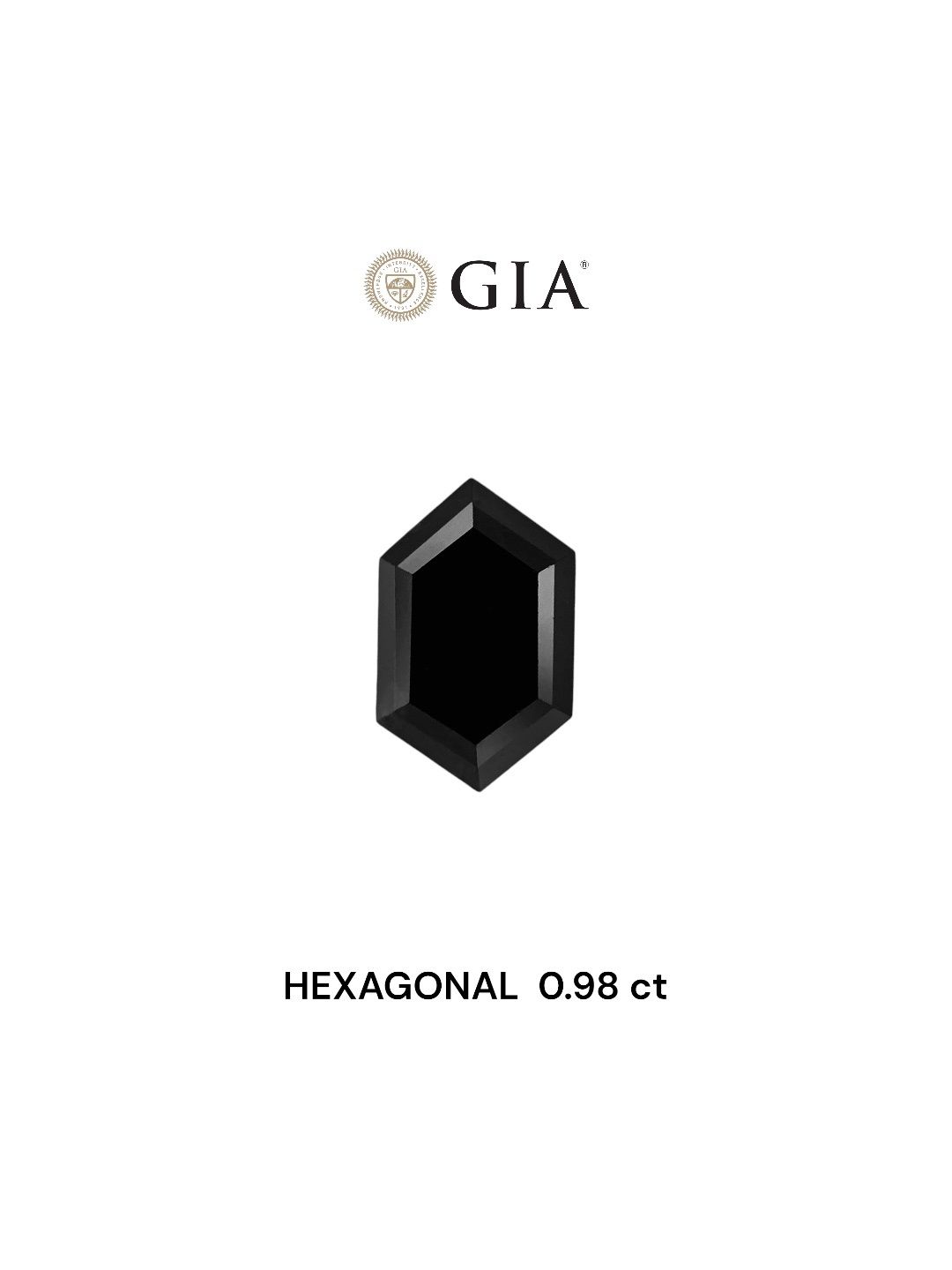 0.98 ct Hexagonal Diamond