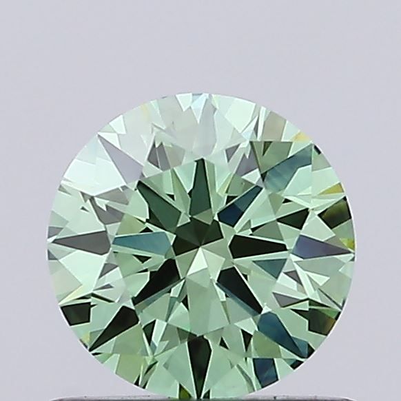 0.75 CT Fancy Vivid Green ROUND