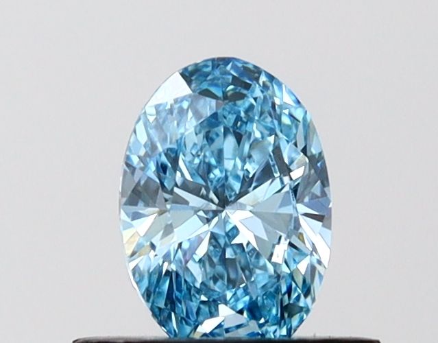 0.56 CT Fancy Vivid Blue OVAL