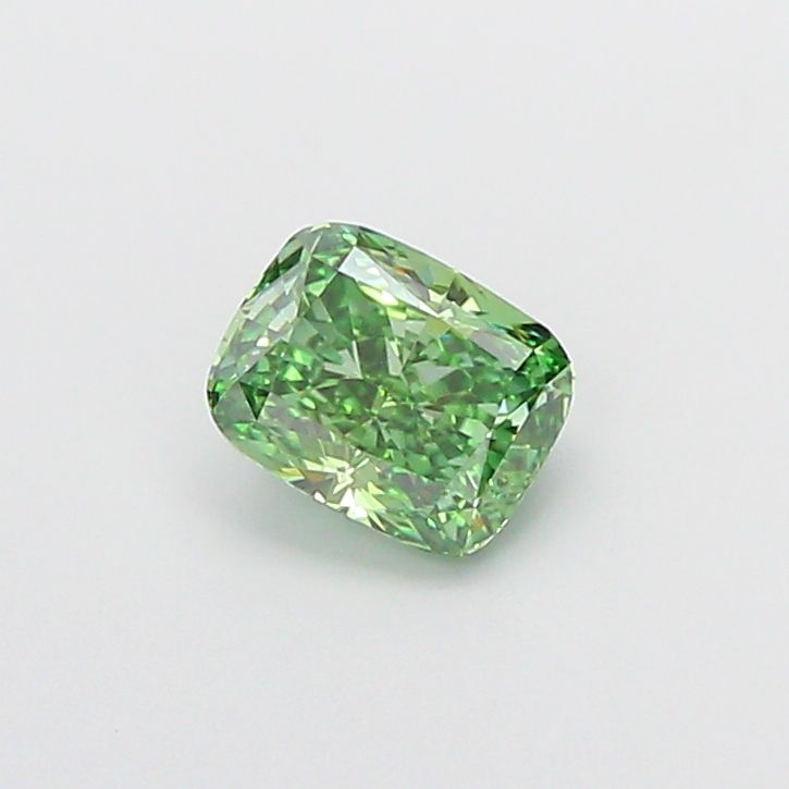 1.03 CT Fancy Vivid Green CUSHION MODIFIED