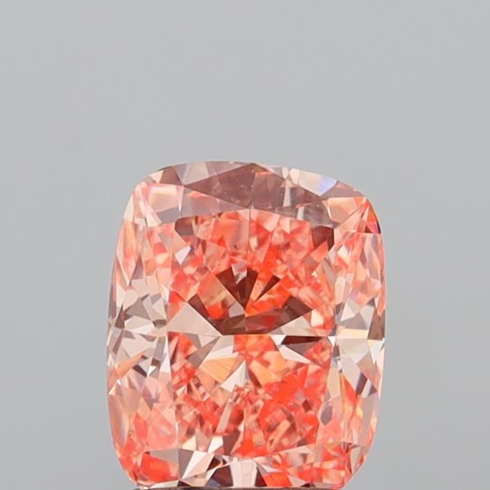 1.6 CT Fancy Vivid Orange Pink CUSHION MODIFIED
