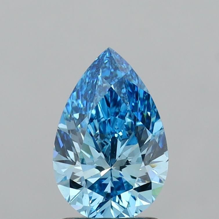 1.57 CT Fancy Vivid Blue PEAR
