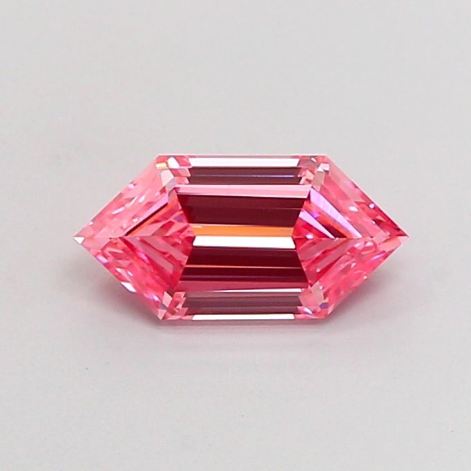 1.02 CT Fancy Vivid Pink HEXAGONAL
