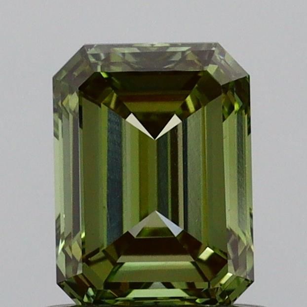 0.79 CT Fancy Vivid Green EMERALD