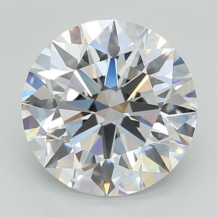 Diamant Rond 4.09 ct - Couleur D - Pureté VVS1