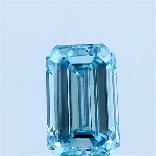 0.63 CT Fancy Intense Greenish Blue EMERALD