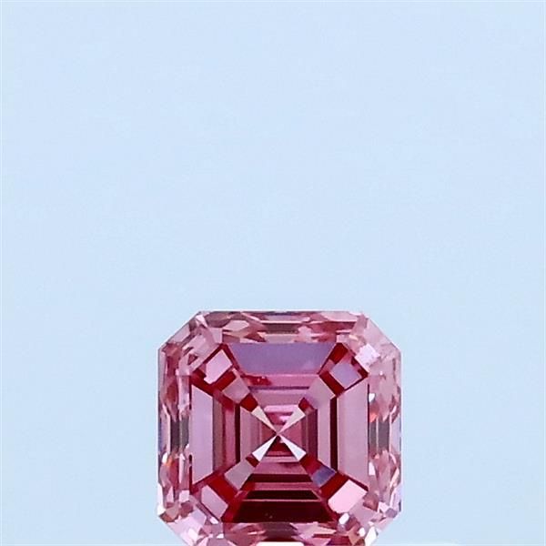 0.33 CT Fancy Vivid Pink ASSCHER