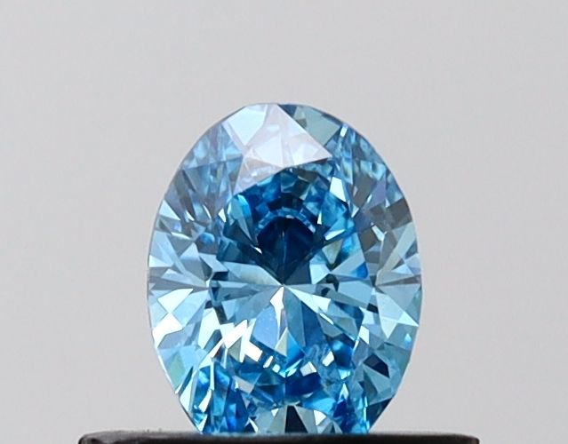0.5 CT Fancy Vivid Blue OVAL