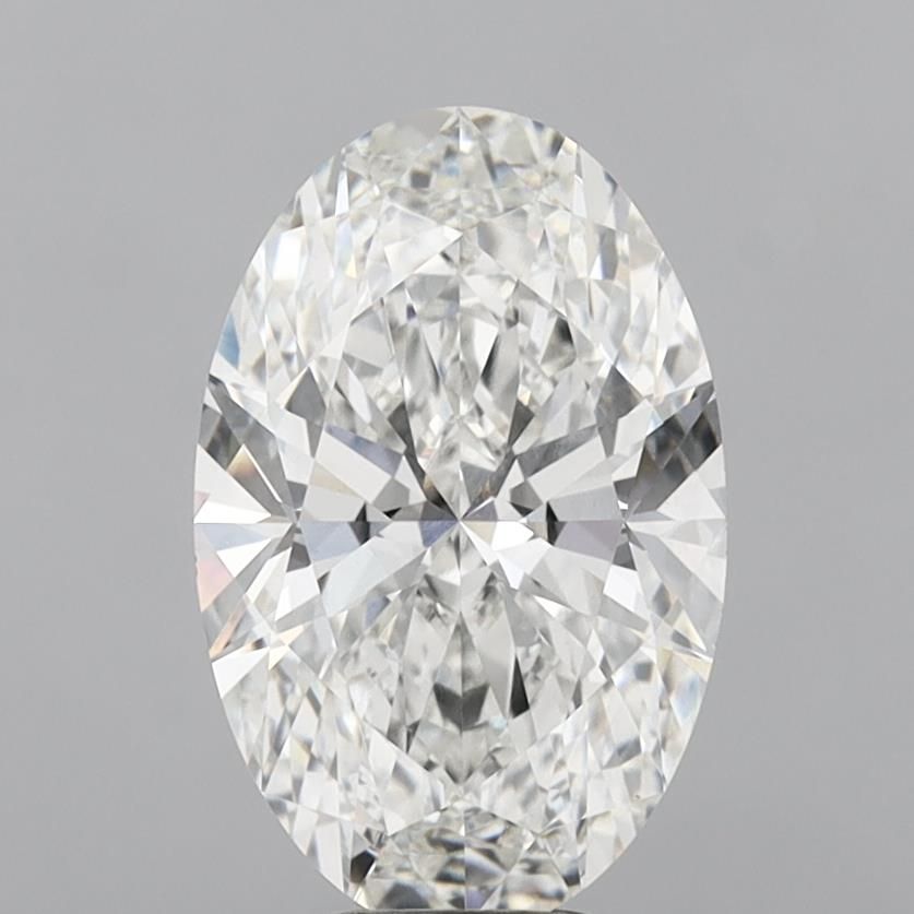 6.08 ct. oval Lab Grown Diamond front image