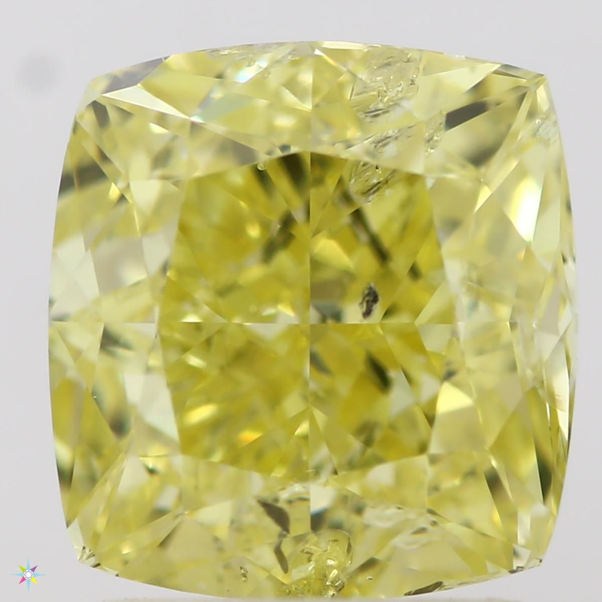 Diament 2.06 ct Fancy Intense Yellow/I1