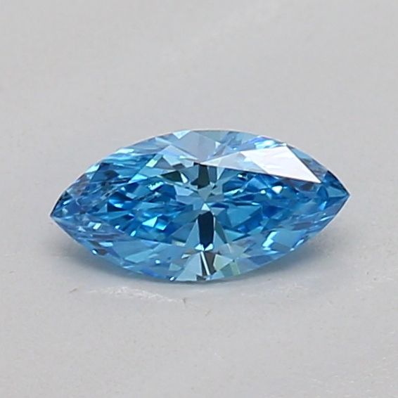 0.16 CT Fancy Vivid Blue MARQUISE