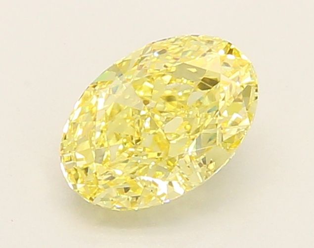 1.05 CT Fancy Intense Yellow OVAL