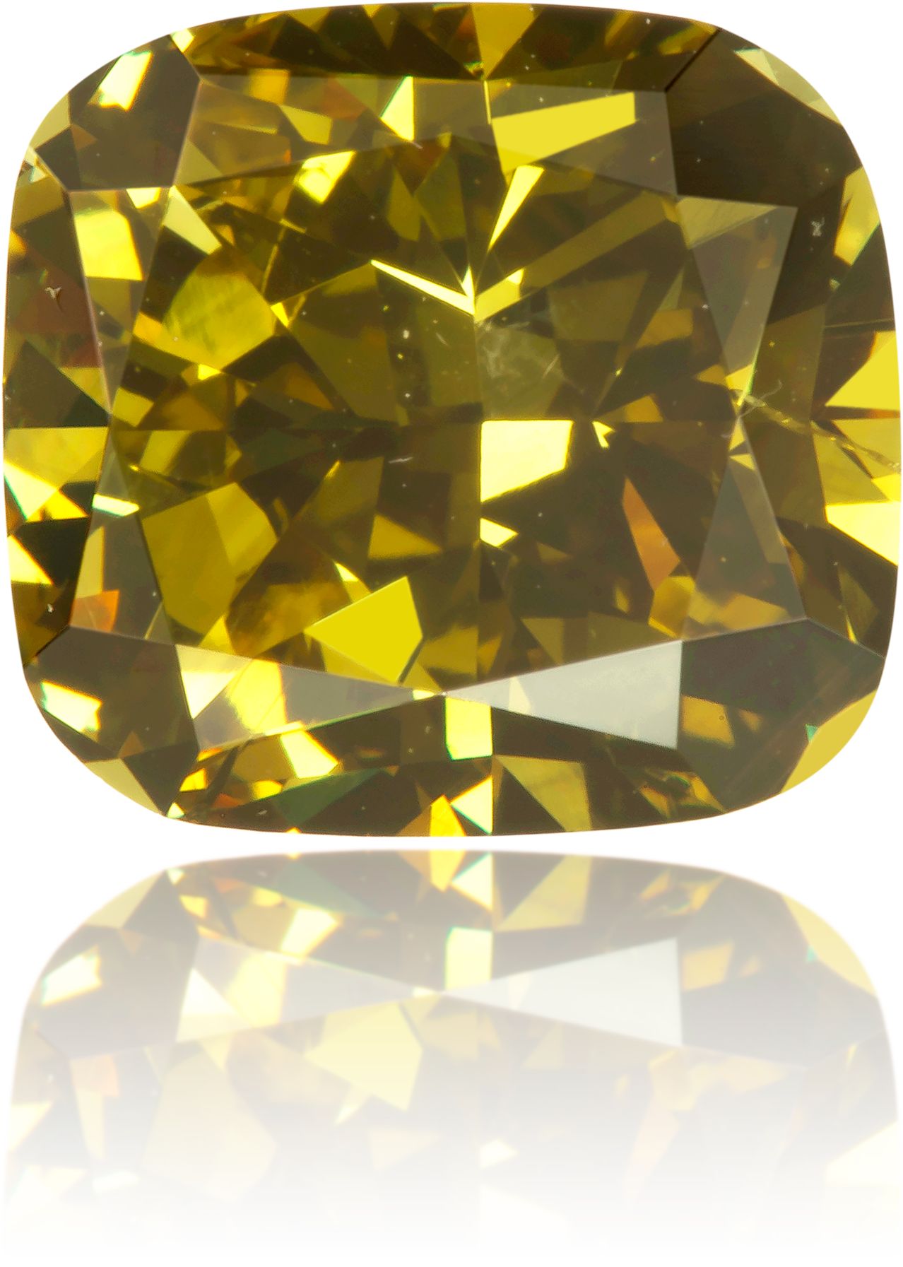 Diament 2.26 ct Fancy Deep Brownish Greenish Yellow/SI2