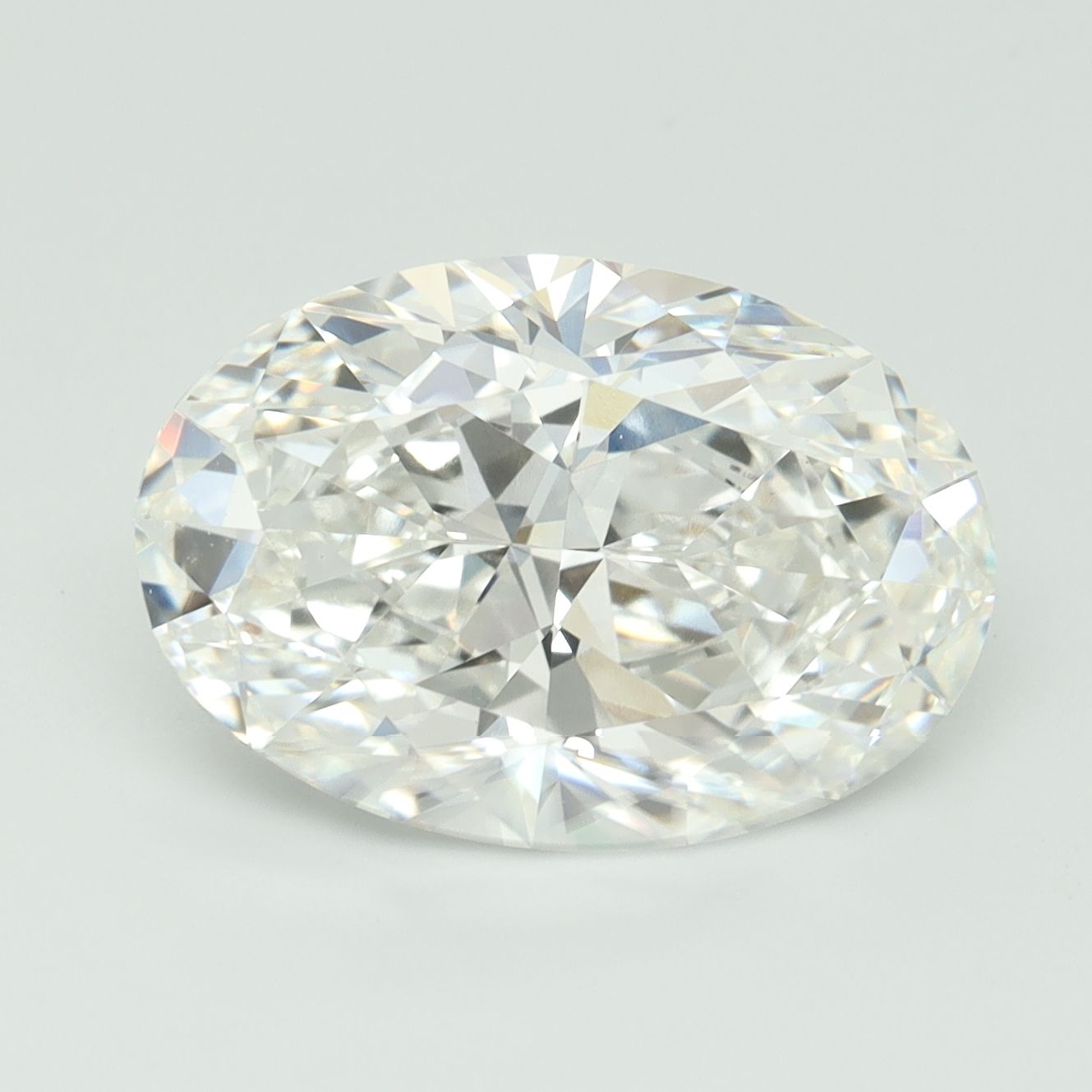 5.30 ct. oval Lab Grown Diamond front image