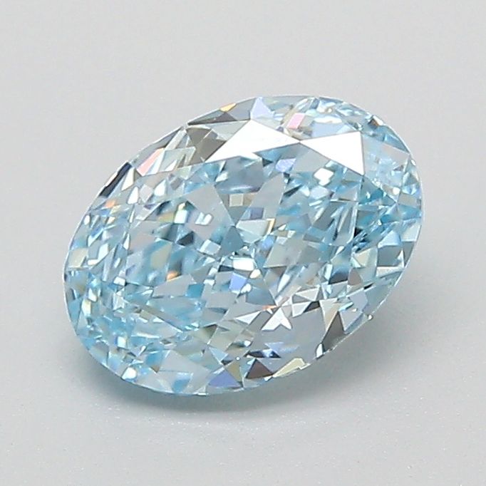 1.05 CT Fancy Intense Blue HEART