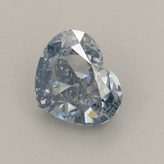 0.65 CT Fancy Vivid Blue HEART
