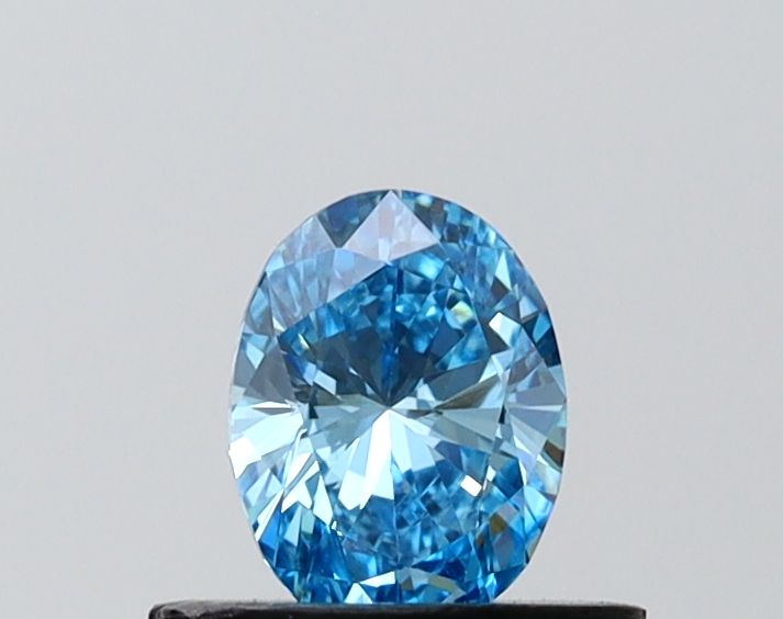 0.51 CT Fancy Vivid Blue OVAL