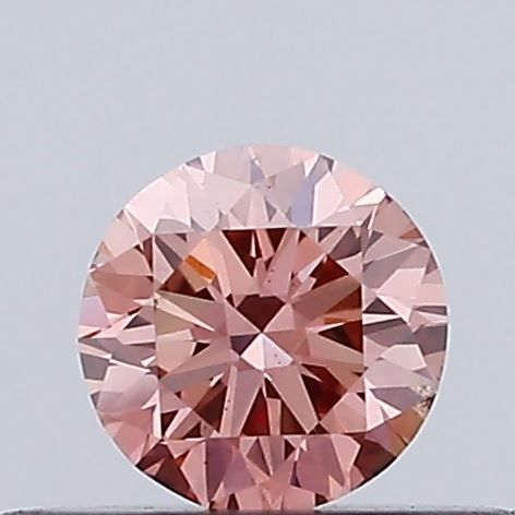 0.27 CT Fancy Intense Brown Pink ROUND