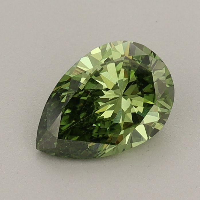 0.72 CT Fancy Vivid Green PEAR