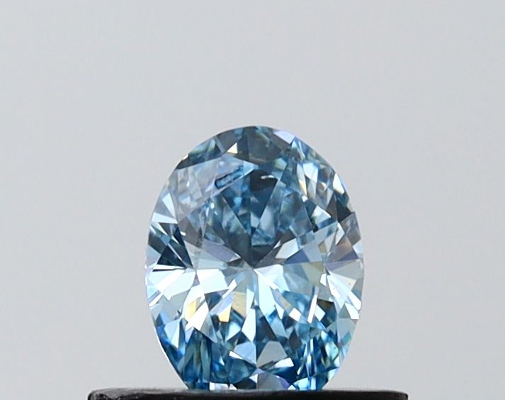 0.47 CT Fancy Vivid Blue OVAL