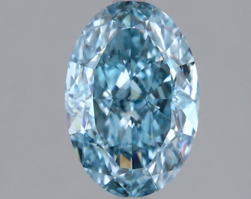 1.54 CT Fancy Vivid Blue OVAL