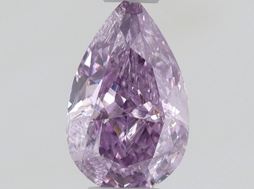 Diament 0.32 ct Fancy Intense Pinkish Purple/I2
