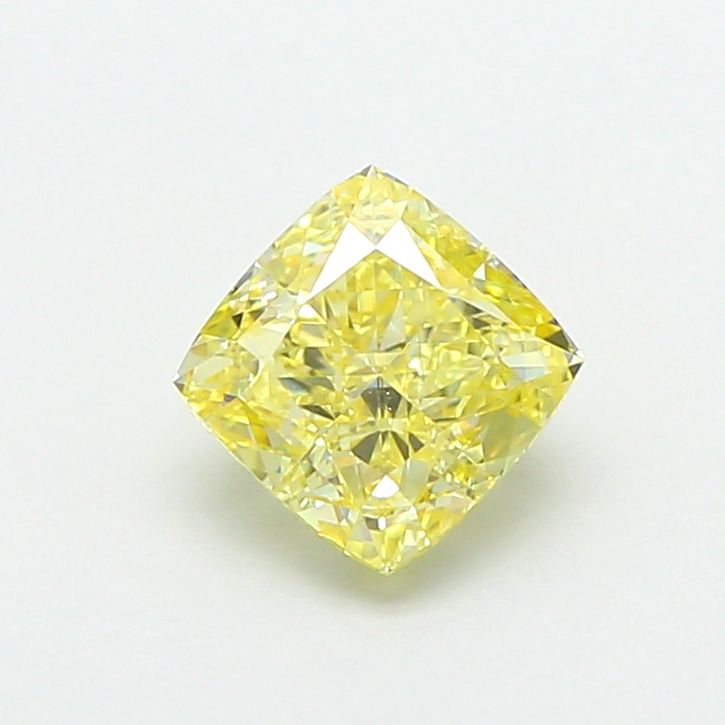1.09 CT Fancy Intense Yellow CUSHION MODIFIED