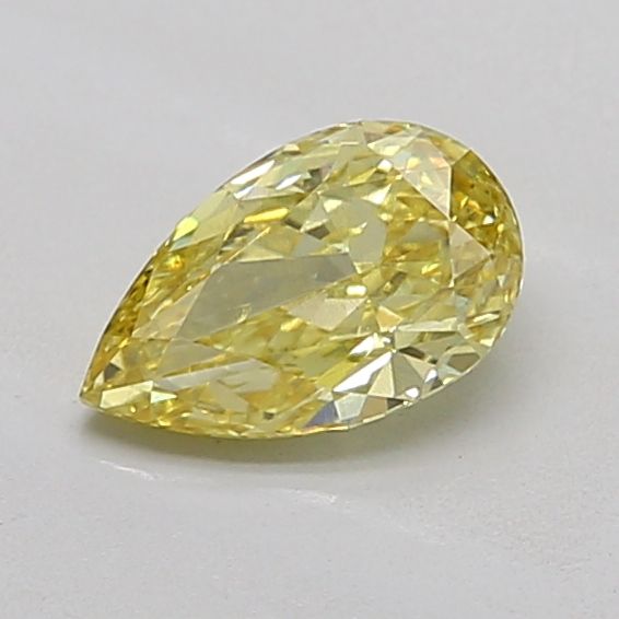 0.91 CT Fancy Intense Yellow PEAR