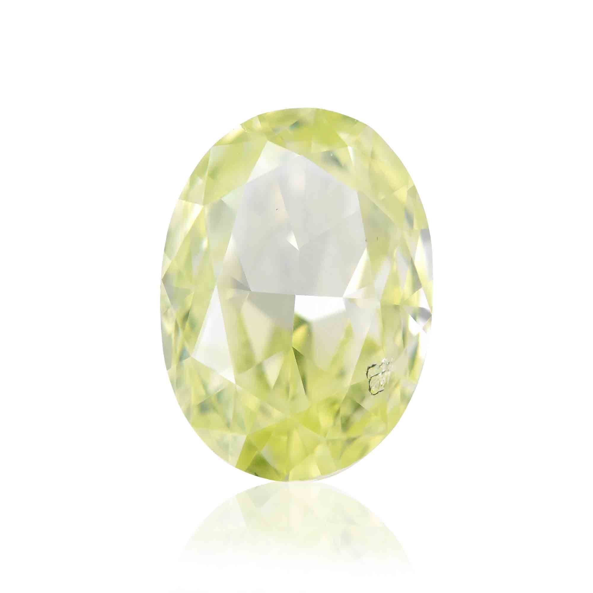Diament 1.01 ct Fancy Green Yellow/I1