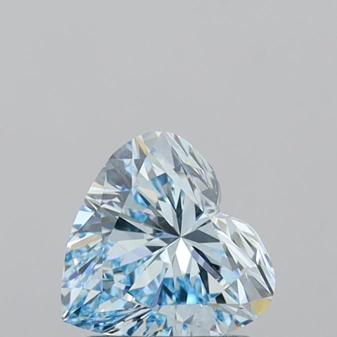 1.0 CT Fancy Intense Blue HEART