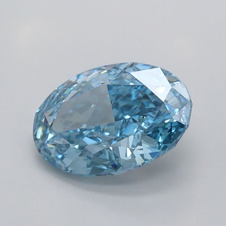 1.01 CT Fancy Vivid Blue OVAL