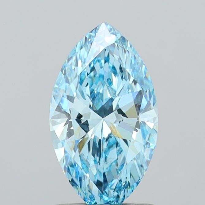 1.36 CT Fancy Vivid Blue MARQUISE
