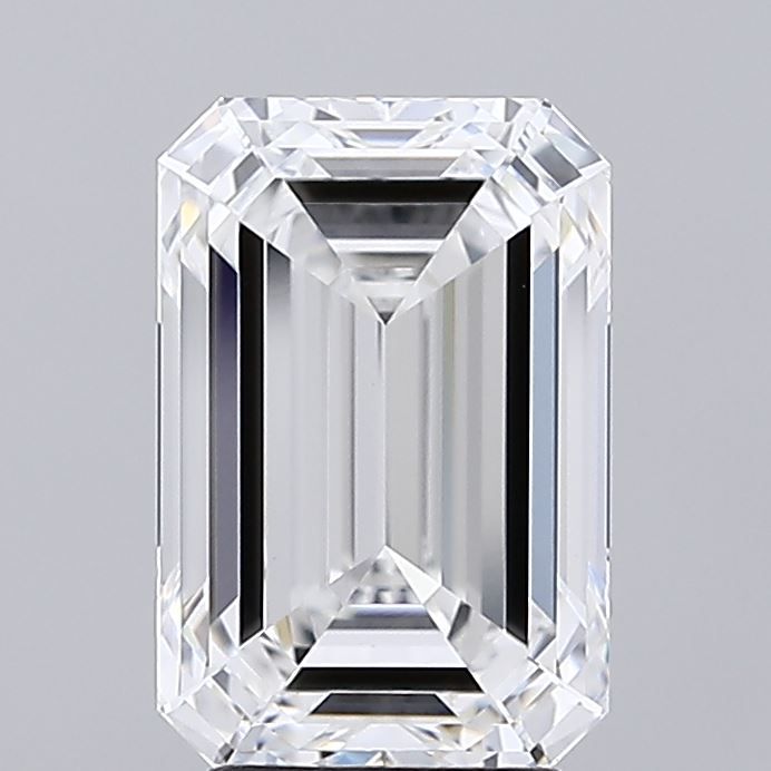 Diamant Émeraude 3.91 ct - Couleur F - Pureté VVS2