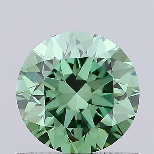 0.7 CT Fancy Vivid Green ROUND