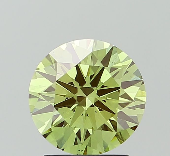 2.04 CT Fancy Vivid Green ROUND