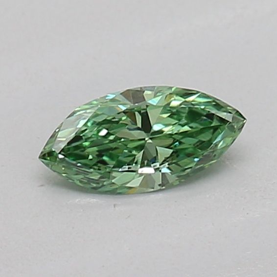 0.14 CT Fancy Vivid Green MARQUISE