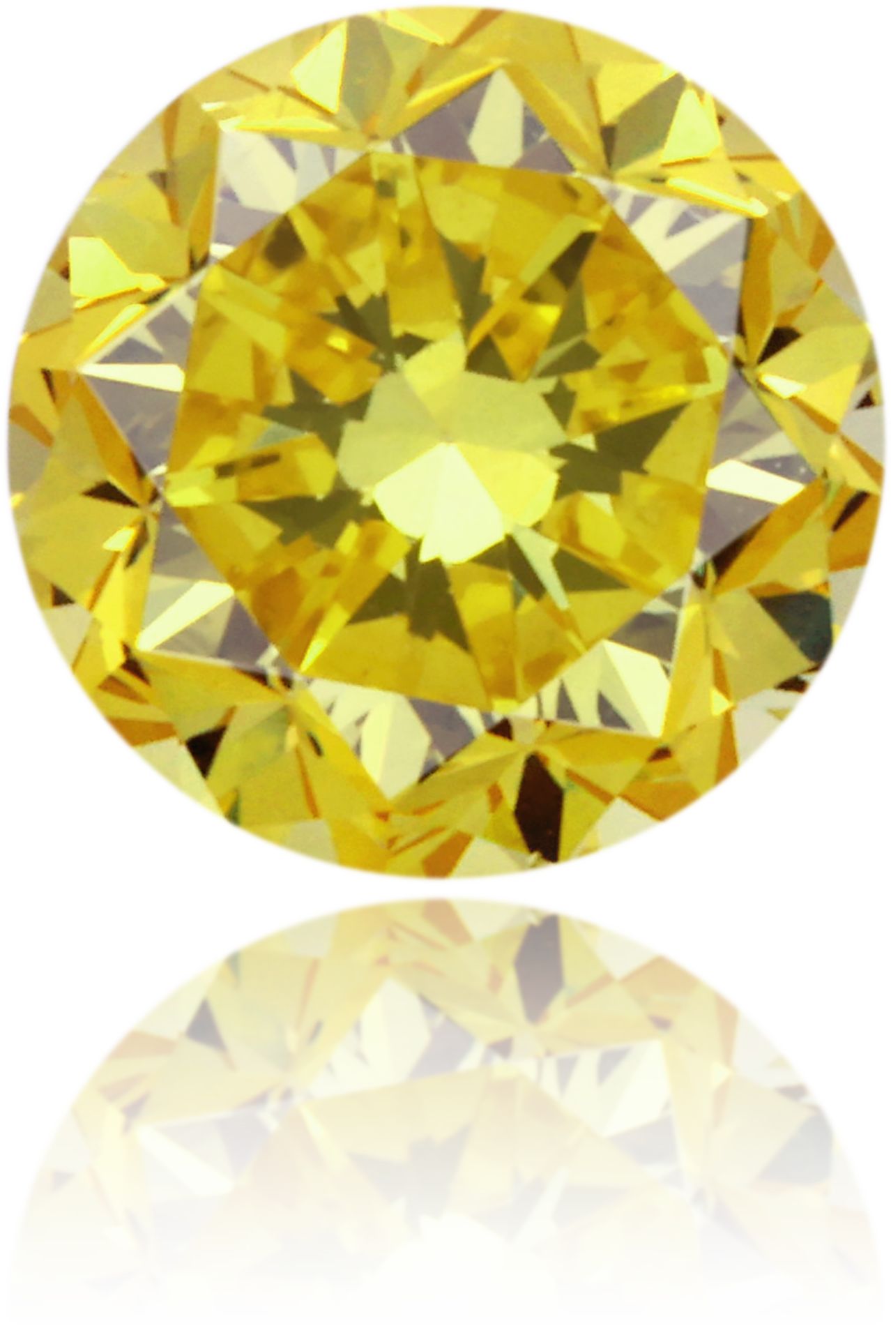 Diament 0.53 ct Fancy Vivid Orangey Yellow/VS1