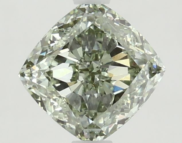 1.93 CT Fancy Vivid Green CUSHION MODIFIED