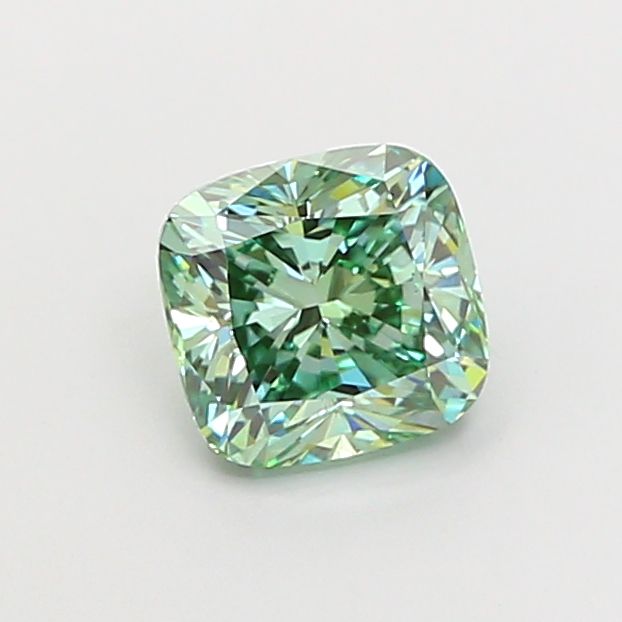 1.5 CT Fancy Vivid Green CUSHION MODIFIED