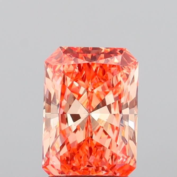 1.51 CT Fancy Vivid Pinkish Orange RADIANT