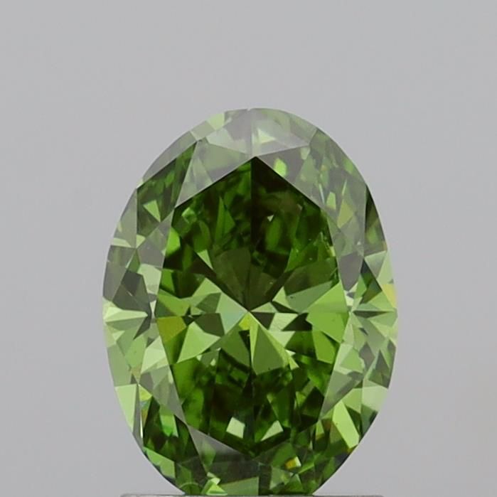 1.56 CT Fancy Vivid Green OVAL